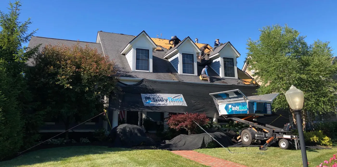 Commercial roof inspection documented in Russiaville